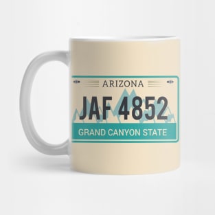 Arizona License Plate Mug